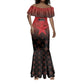 Custom Kenya Football Mermaid Dress Harambee Harambee Stars - Red Jersey - African Pride