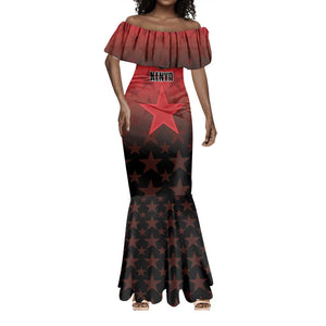 Custom Kenya Football Mermaid Dress Harambee Harambee Stars - Red Jersey - African Pride