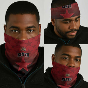 Kenya Football Neck Gaiter Harambee Harambee Stars - Red Jersey - African Pride