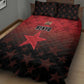 Kenya Football Quilt Bed Set Harambee Harambee Stars - Red Jersey - African Pride