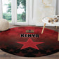 Kenya Football Round Carpet Harambee Harambee Stars - Red Jersey - African Pride