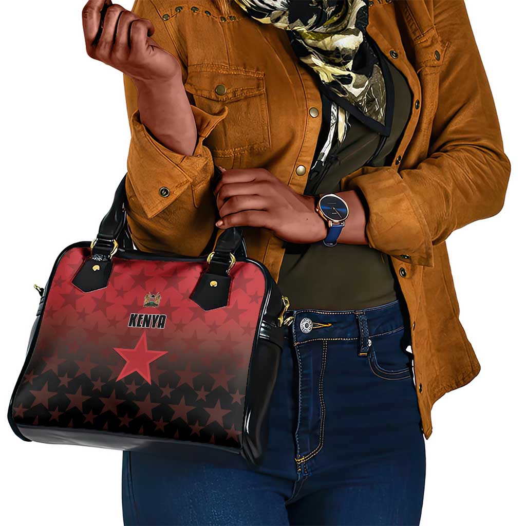 Kenya Football Shoulder Handbag Harambee Harambee Stars - Red Jersey - African Pride