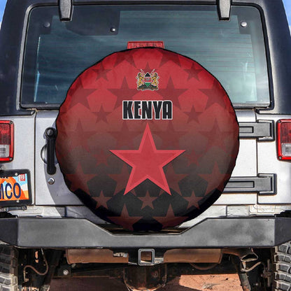 Kenya Football Spare Tire Cover Harambee Harambee Stars - Red Jersey - African Pride