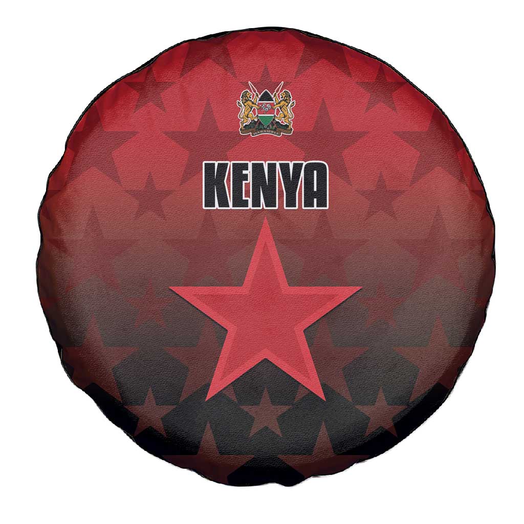 Kenya Football Spare Tire Cover Harambee Harambee Stars - Red Jersey - African Pride