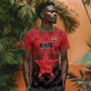 Custom Kenya Football T shirt Harambee Harambee Stars - Red Jersey - African Pride