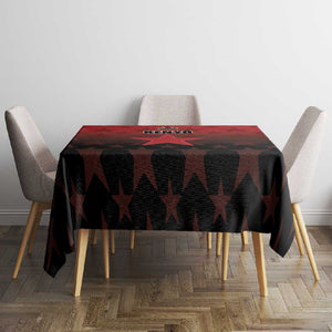 Kenya Football Tablecloth Harambee Harambee Stars - Red Jersey - African Pride