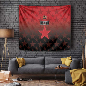 Kenya Football Tapestry Harambee Harambee Stars - Red Jersey - African Pride