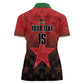 Custom Kenya Football Women Polo Shirt Harambee Harambee Stars - Red Jersey - African Pride