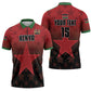 Custom Kenya Football Zipper Polo Shirt Go Harambee Stars - Red Jersey
