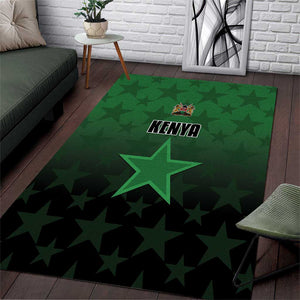 Kenya Football Area Rug Harambee Harambee Stars - Green Jersey - African Pride