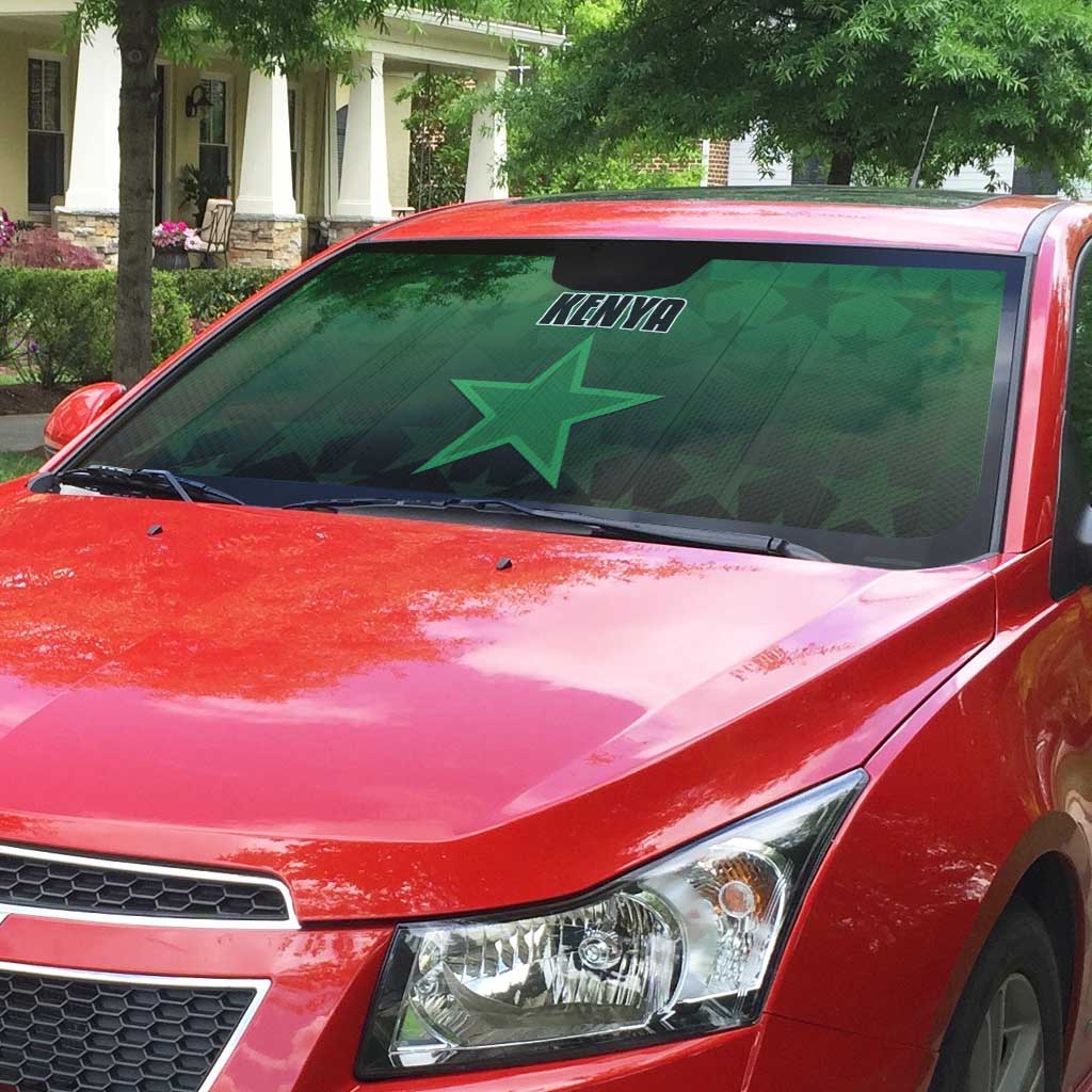 Kenya Football Auto Sun Shade Go Harambee Stars - Green Jersey