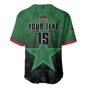 Custom Kenya Football Baseball Jersey Harambee Harambee Stars - Green Jersey - African Pride