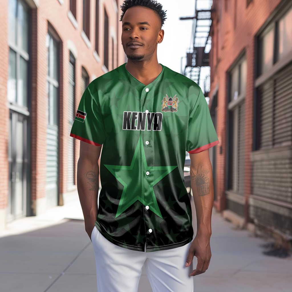 Custom Kenya Football Baseball Jersey Harambee Harambee Stars - Green Jersey - African Pride