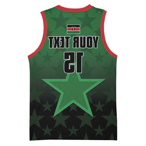 Custom Kenya Football Basketball Jersey Harambee Harambee Stars - Green Jersey - African Pride