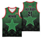 Custom Kenya Football Basketball Jersey Harambee Harambee Stars - Green Jersey - African Pride