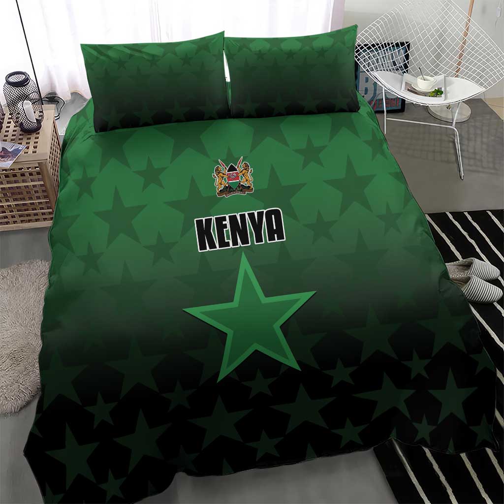 Kenya Football Bedding Set Harambee Harambee Stars - Green Jersey - African Pride