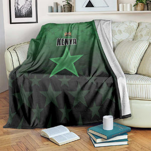 Kenya Football Blanket Harambee Harambee Stars - Green Jersey - African Pride