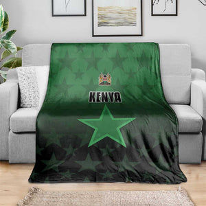 Kenya Football Blanket Harambee Harambee Stars - Green Jersey - African Pride