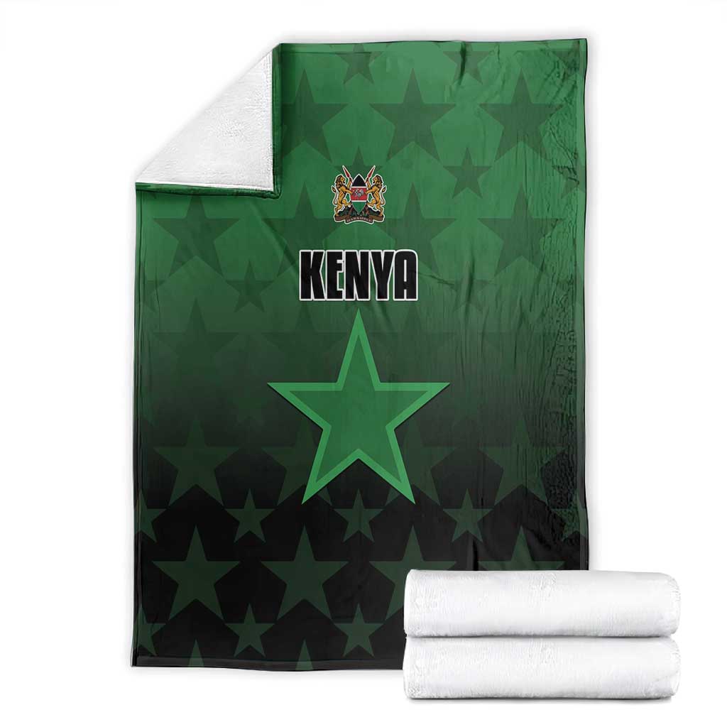 Kenya Football Blanket Harambee Harambee Stars - Green Jersey - African Pride