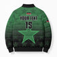 Custom Kenya Football Bomber Puffer Jacket Go Harambee Stars - Green Jersey
