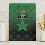 Kenya Football Canvas Wall Art Harambee Harambee Stars - Green Jersey - African Pride