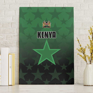 Kenya Football Canvas Wall Art Harambee Harambee Stars - Green Jersey - African Pride