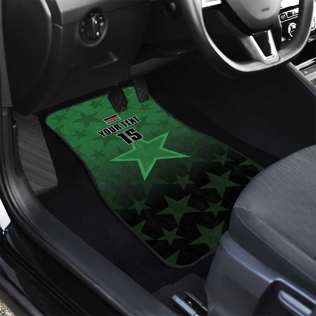 Custom Kenya Football Car Mats Harambee Harambee Stars - Green Jersey - African Pride