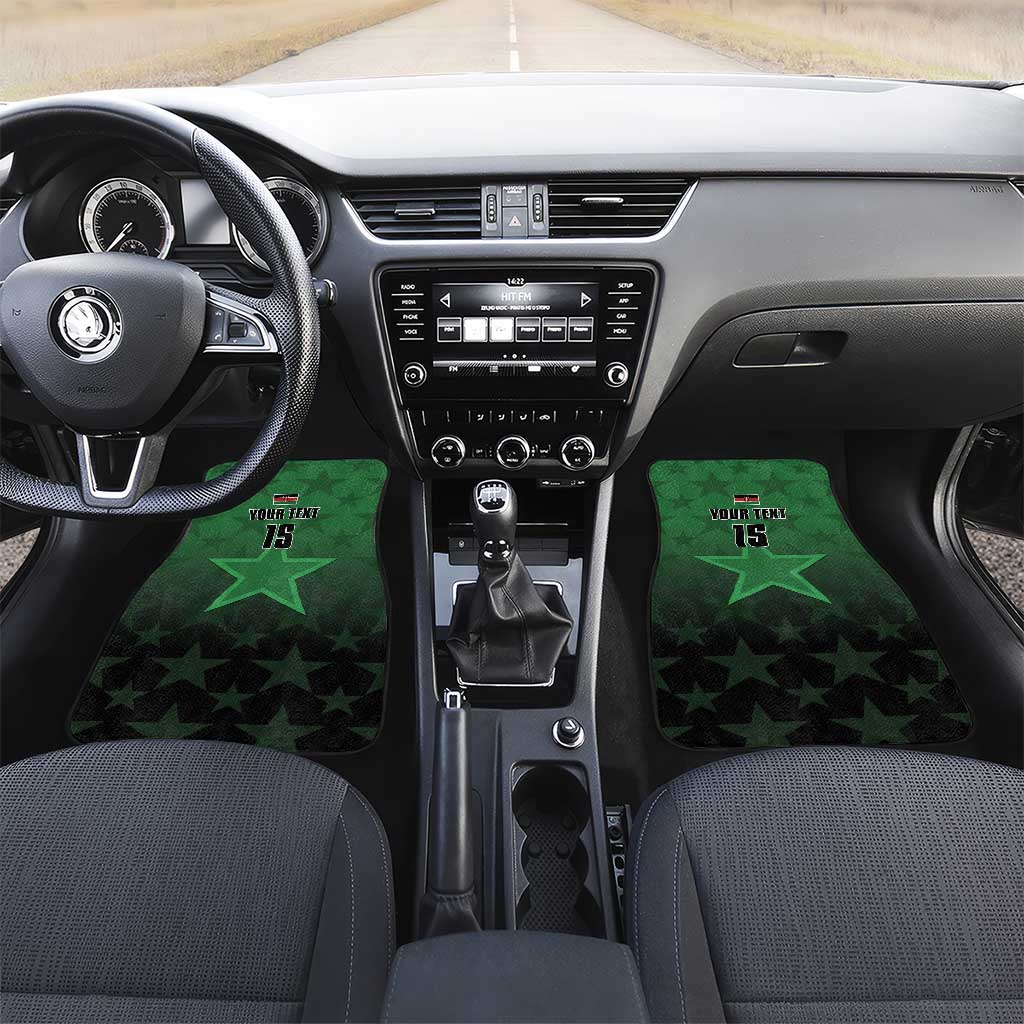 Custom Kenya Football Car Mats Harambee Harambee Stars - Green Jersey - African Pride