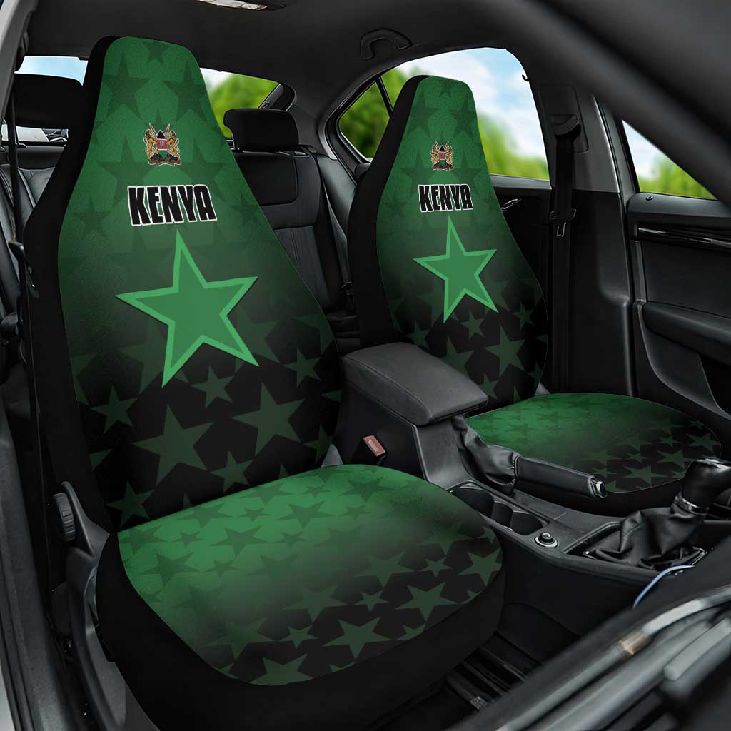 Kenya Football Car Seat Cover Harambee Harambee Stars - Green Jersey - African Pride