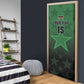 Custom Kenya Football Door Cover Go Harambee Stars - Green Jersey