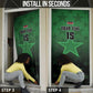 Custom Kenya Football Door Cover Go Harambee Stars - Green Jersey