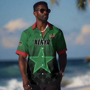 Custom Kenya Football Hawaiian Shirt Harambee Harambee Stars - Green Jersey - African Pride