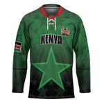 Custom Kenya Football Hockey Jersey Go Harambee Stars - Green Jersey