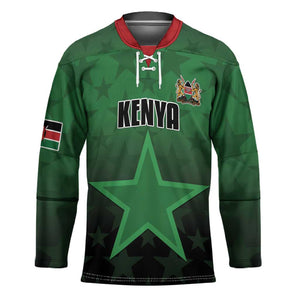 Custom Kenya Football Hockey Jersey Go Harambee Stars - Green Jersey