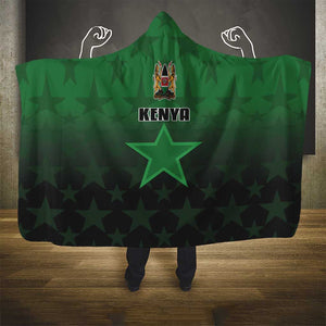 Kenya Football Hooded Blanket Harambee Harambee Stars - Green Jersey - African Pride