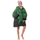 Custom Kenya Football Kid Wearable Blanket Hoodie Harambee Harambee Stars - Green Jersey - African Pride