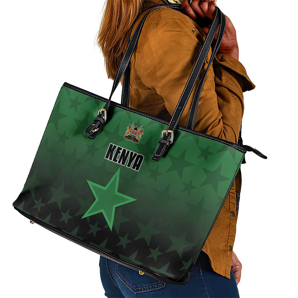 Kenya Football Leather Tote Bag Harambee Harambee Stars - Green Jersey - African Pride
