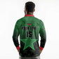 Custom Kenya Football Long Sleeve Polo Shirt Harambee Harambee Stars - Green Jersey - African Pride