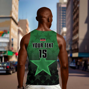 Custom Kenya Football Men Tank Top Harambee Harambee Stars - Green Jersey - African Pride