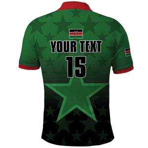 Custom Kenya Football Polo Shirt Harambee Harambee Stars - Green Jersey - African Pride