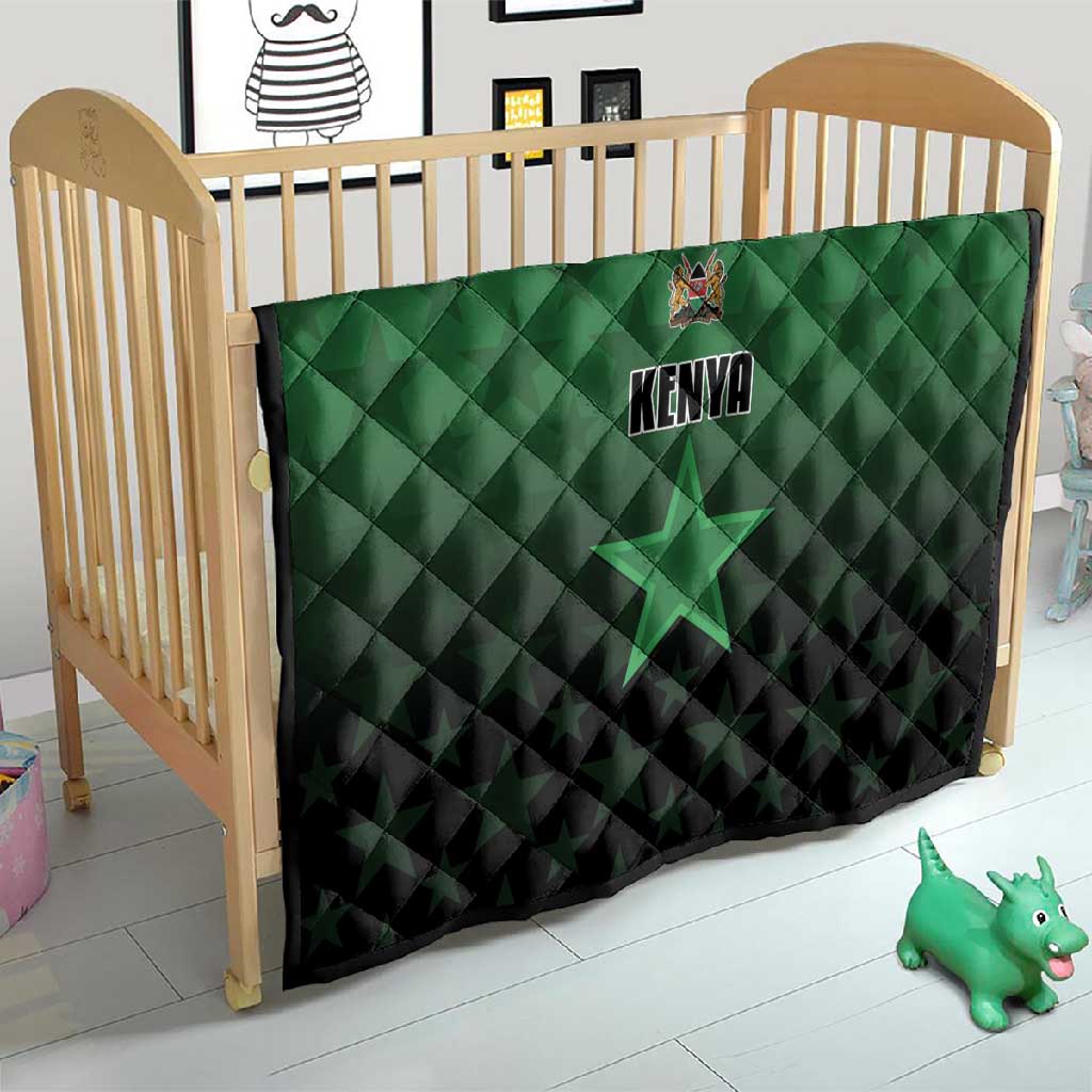 Kenya Football Quilt Harambee Harambee Stars - Green Jersey - African Pride
