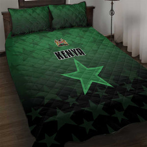 Kenya Football Quilt Bed Set Harambee Harambee Stars - Green Jersey - African Pride