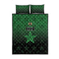 Kenya Football Quilt Bed Set Harambee Harambee Stars - Green Jersey - African Pride