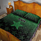 Kenya Football Quilt Bed Set Harambee Harambee Stars - Green Jersey - African Pride