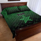 Kenya Football Quilt Bed Set Harambee Harambee Stars - Green Jersey - African Pride