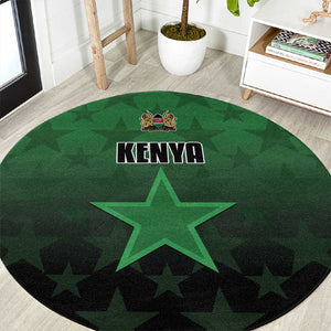Kenya Football Round Carpet Harambee Harambee Stars - Green Jersey - African Pride