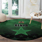 Kenya Football Round Carpet Harambee Harambee Stars - Green Jersey - African Pride