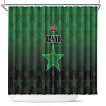 Kenya Football Shower Curtain Harambee Harambee Stars - Green Jersey - African Pride