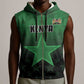Custom Kenya Football Sleeveless Zip Hoodie Harambee Harambee Stars - Green Jersey - African Pride