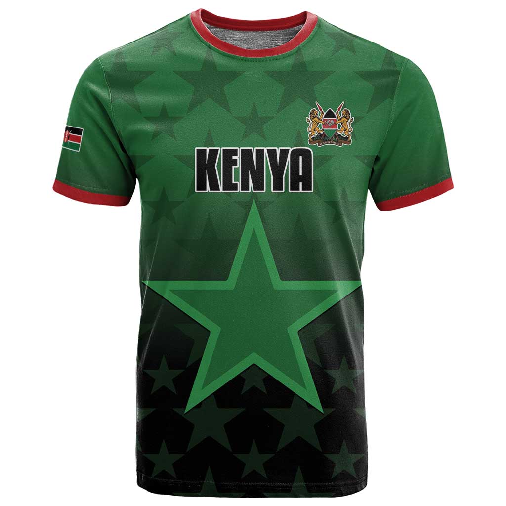 Custom Kenya Football T shirt Harambee Harambee Stars - Green Jersey - African Pride